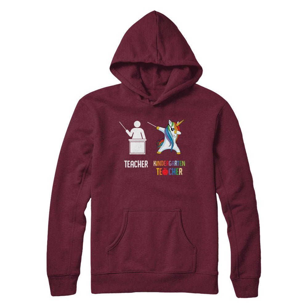 Dabbing Unicorn Kindergarten Teacher Funny Gifts Dab T-Shirt & Hoodie | Teecentury.com
