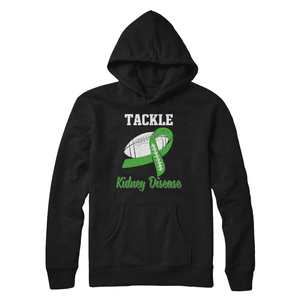 Football Survivor Tackle Green Kidney Disease Awareness T-Shirt & Hoodie | Teecentury.com