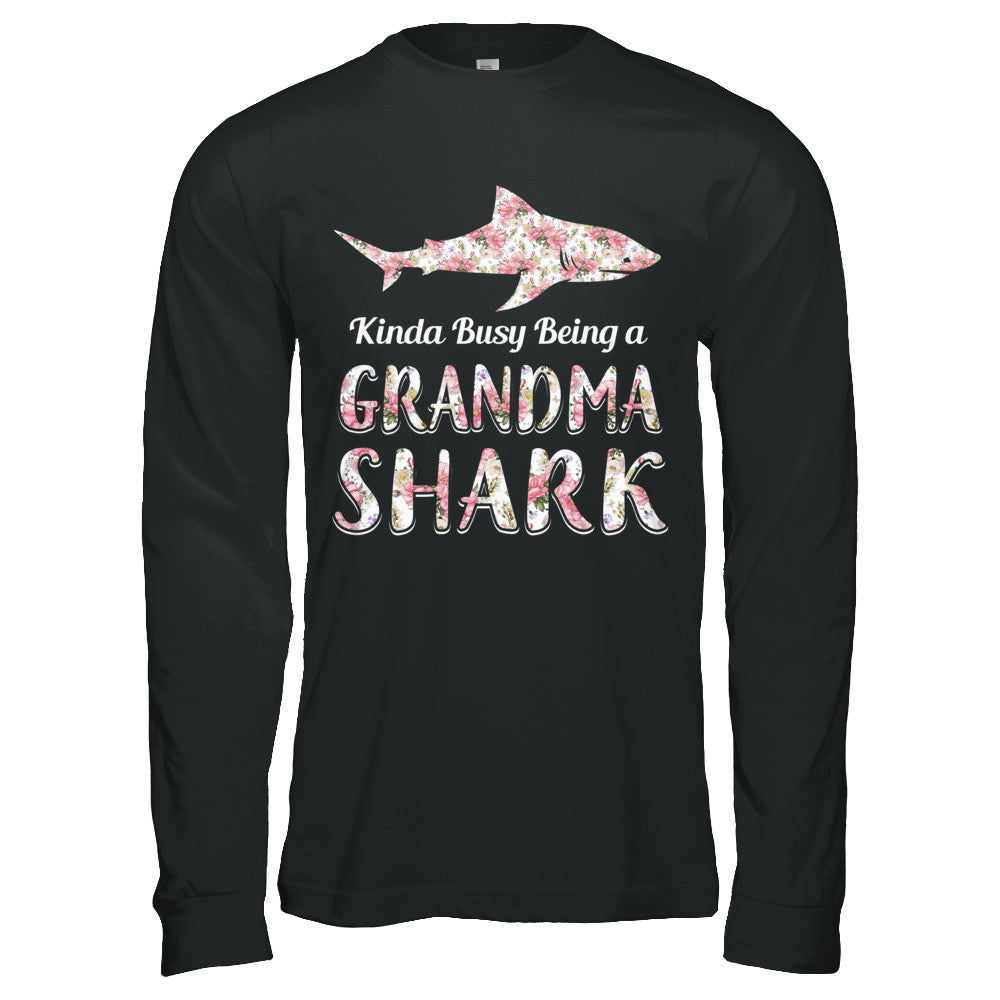 Grandma Shark Kinda Busy Being A Grandmashark T-Shirt & Hoodie | Teecentury.com