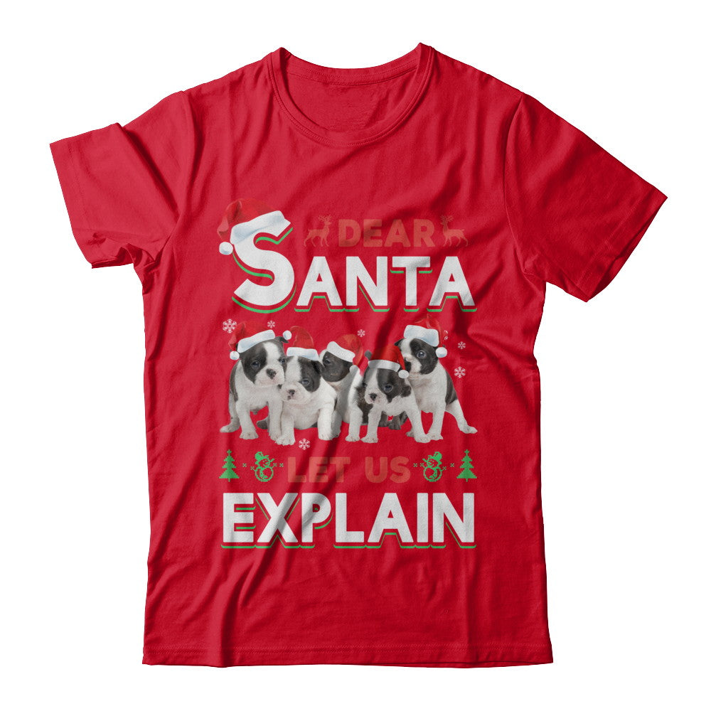 Dear Santa Funny Pit bull Puppies Christmas Gift T-Shirt & Hoodie | Teecentury.com