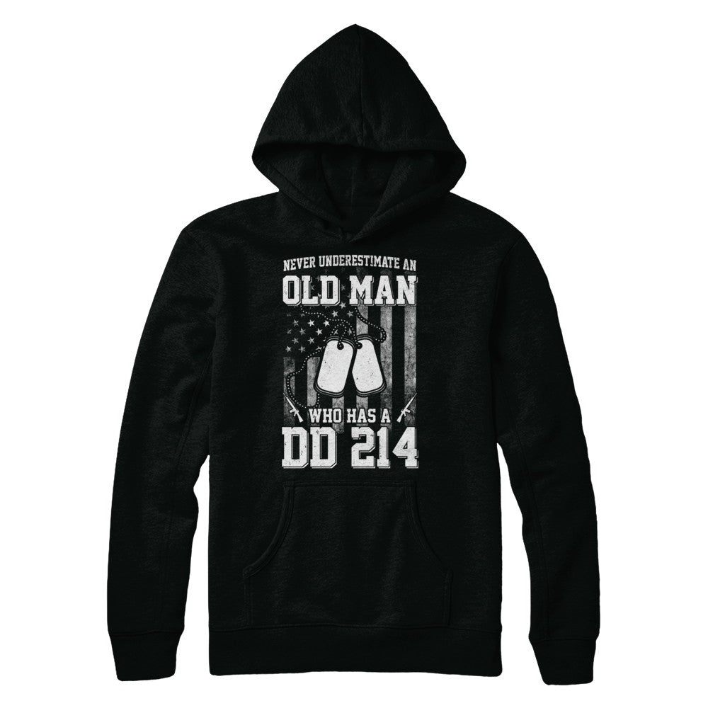 Never Underestimate An Old Man Who Has DD214 T-Shirt & Hoodie | Teecentury.com