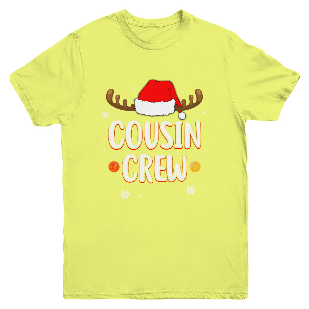 Cousin Crew Reindeer Matching Family Christmas Youth Youth Shirt | Teecentury.com