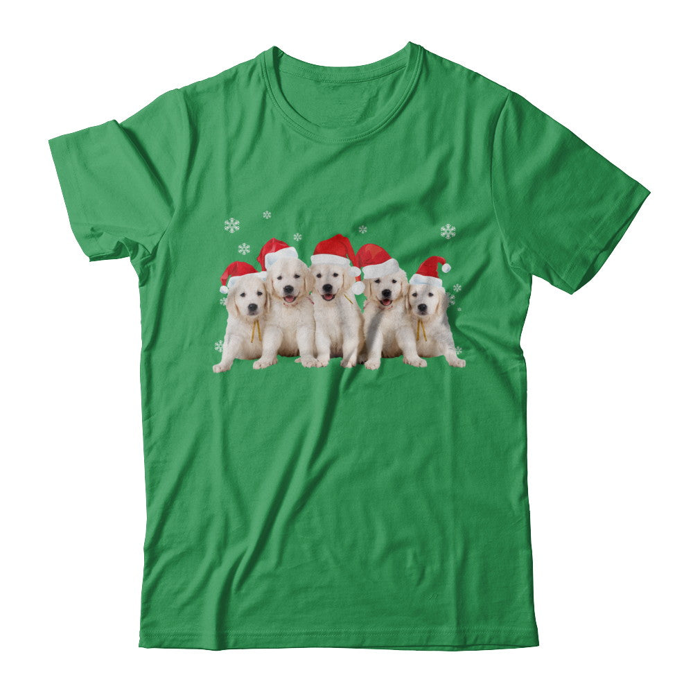 Funny Golden Retriever Puppies Christmas Dog Gift T-Shirt & Hoodie | Teecentury.com