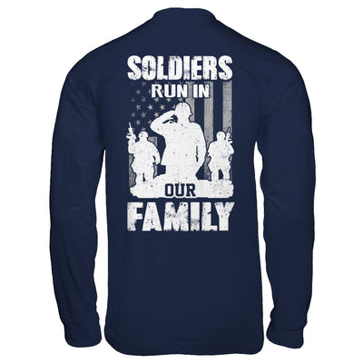 Soldiers Run In Our Family Veteran Dad Son T-Shirt & Hoodie | Teecentury.com