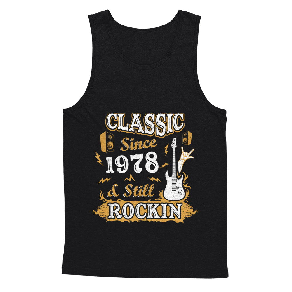 Vintage Classic Since 1978 With Rockin 44th Birthday T-Shirt & Hoodie | Teecentury.com