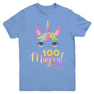 100 Magical Days Of School Unicorn Girl Gifts Youth Youth Shirt | Teecentury.com