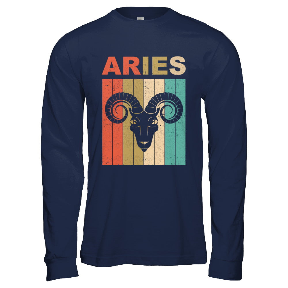 Vintage Aries Zodiac March April Birthday Gift T-Shirt & Hoodie | Teecentury.com