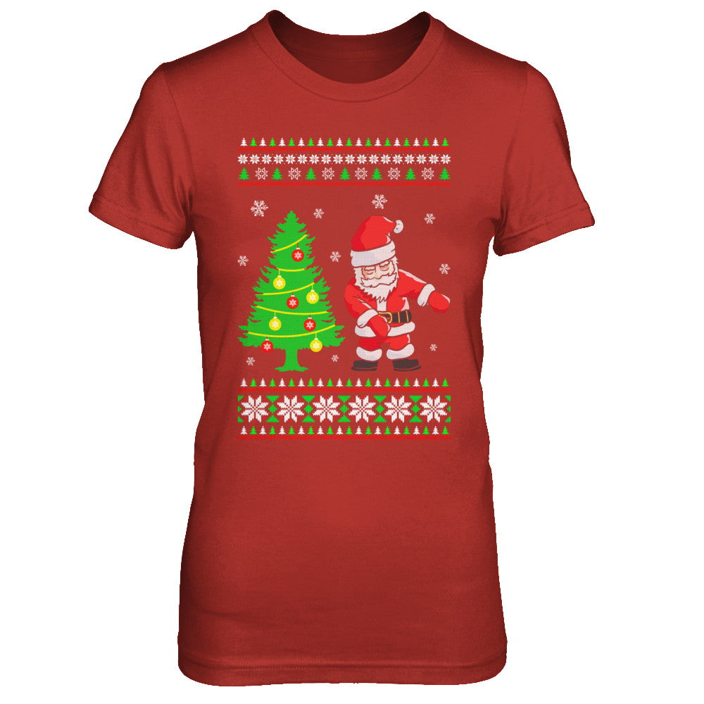 Floss Dance Flossing Santa Christmas Ugly Sweater T-Shirt & Sweatshirt | Teecentury.com