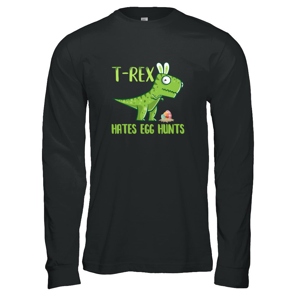 Funny Easter Bunny Dinosaur T-Rex Hates Egg Hunts T-Shirt & Tank Top | Teecentury.com