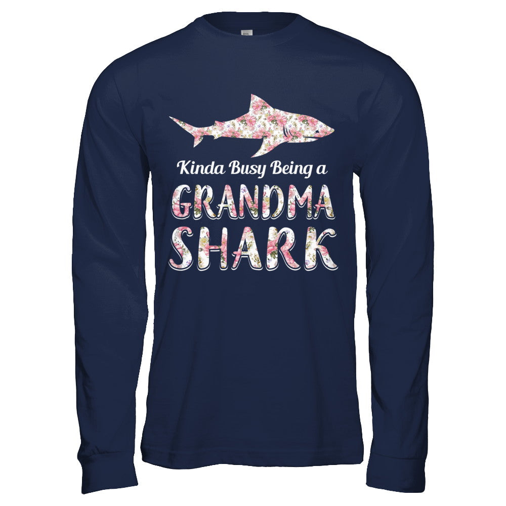 Grandma Shark Kinda Busy Being A Grandmashark T-Shirt & Hoodie | Teecentury.com