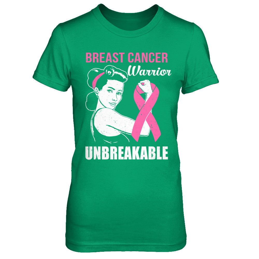 Breast Cancer Warrior Unbreakable Breast Cancer Awareness T-Shirt & Hoodie | Teecentury.com