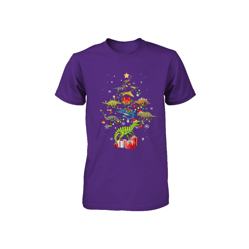 Tree Rex Funny Dinosaur Christmas Tree Kids Gift Youth Youth Shirt | Teecentury.com