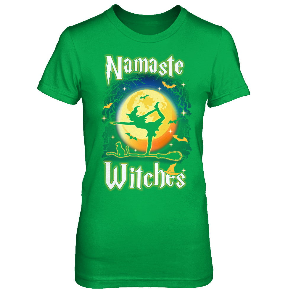 Namaste Witches Yoga Halloween T-Shirt & Hoodie | Teecentury.com