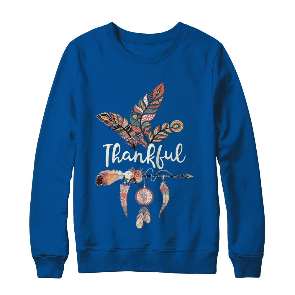 Thankful Feather And Arrow Fall Vintage Thanksgiving T-Shirt & Sweatshirt | Teecentury.com