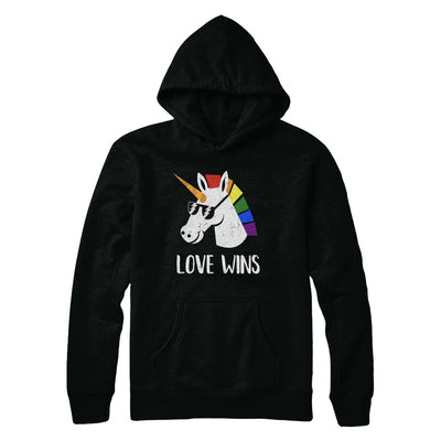 Vintage Love Wins Totally Straight Unicorn Gay LGBT Pride T-Shirt & Hoodie | Teecentury.com