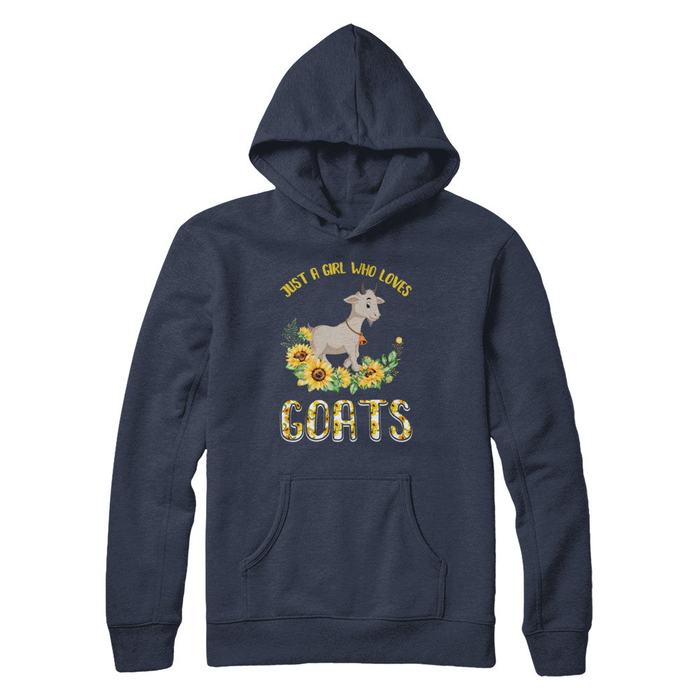 Just A Girl Who Loves Goats And Sunflowers T-Shirt & Hoodie | Teecentury.com