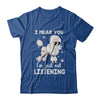 I Hear You I'm Just Not Listening Funny Poodle T-Shirt & Hoodie | Teecentury.com