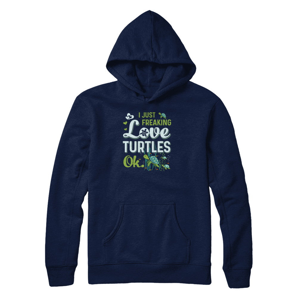 I Just Freaking Love Turtles Ok Sea Turtle Beach T-Shirt & Tank Top | Teecentury.com