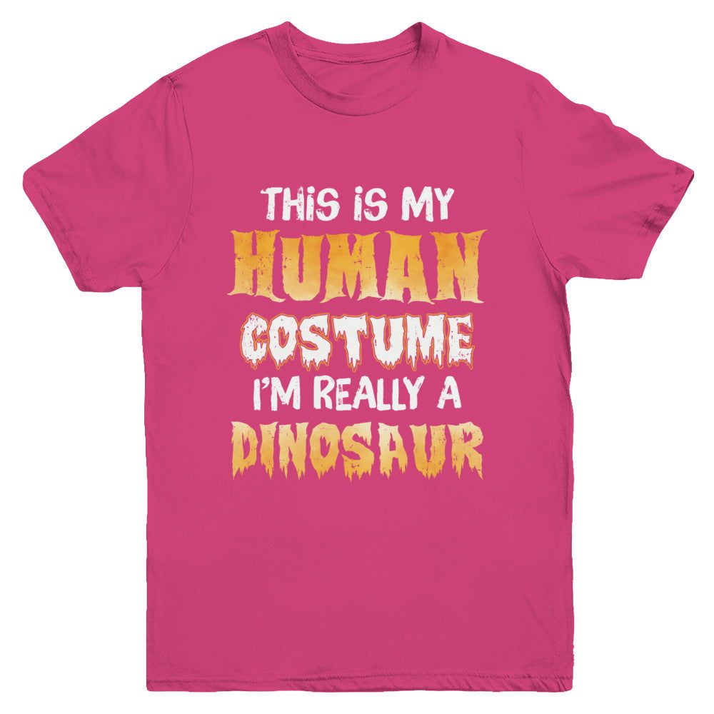 This Is My Human Costume Dinosaur T-Rex Halloween Youth Youth Shirt | Teecentury.com