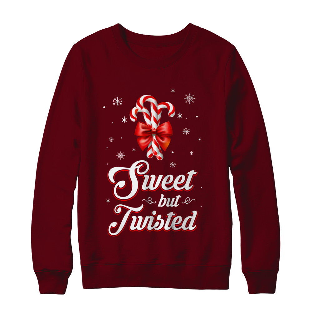Sweet But Twisted Funny Candy Christmas Gifts T-Shirt & Sweatshirt | Teecentury.com