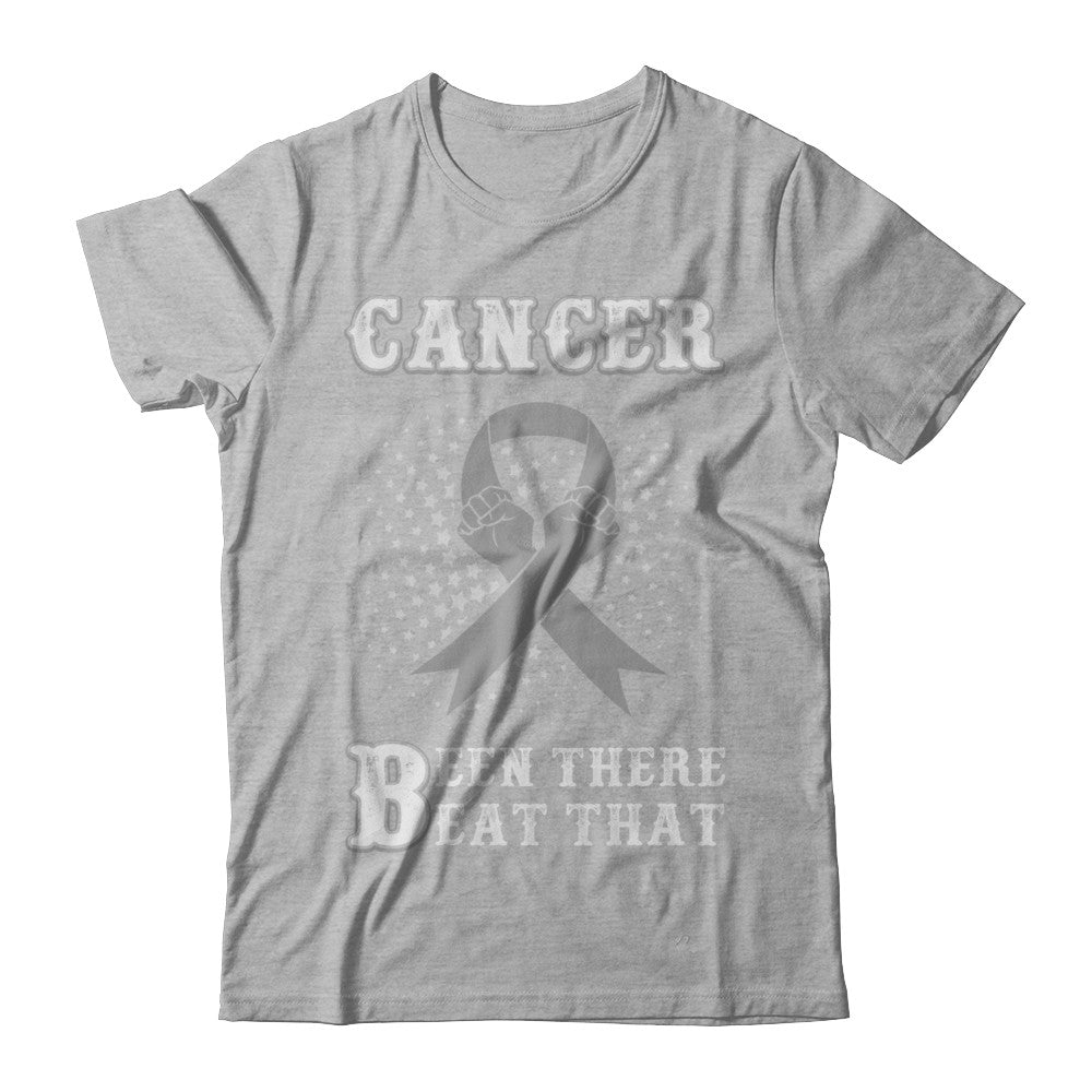 Brain Cancer Been There Beat That Grey Gray Awareness Ribbon T-Shirt & Hoodie | Teecentury.com