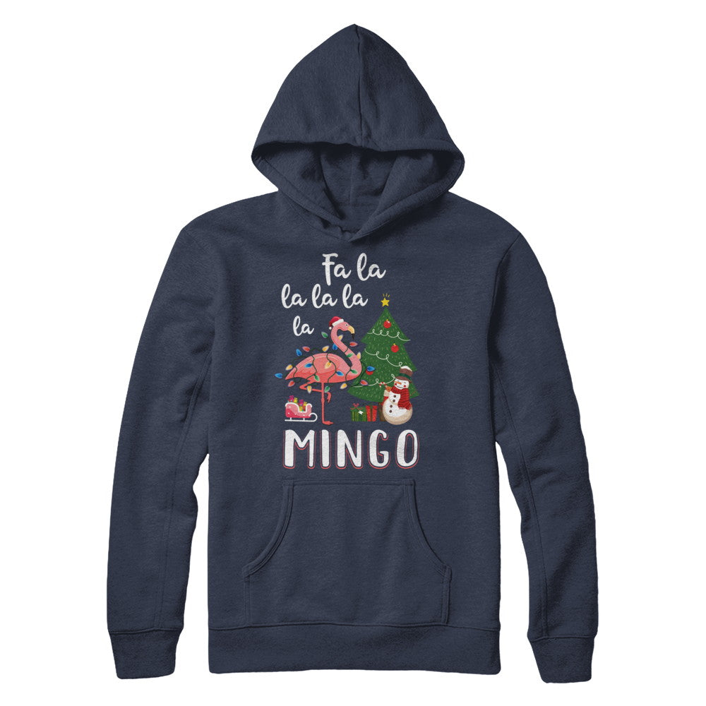 Cute Pink Flamingo Santa Hat Merry Christmas T-Shirt & Hoodie | Teecentury.com