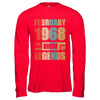Vintage Retro February 1968 Birth Of Legends 54th Birthday T-Shirt & Hoodie | Teecentury.com