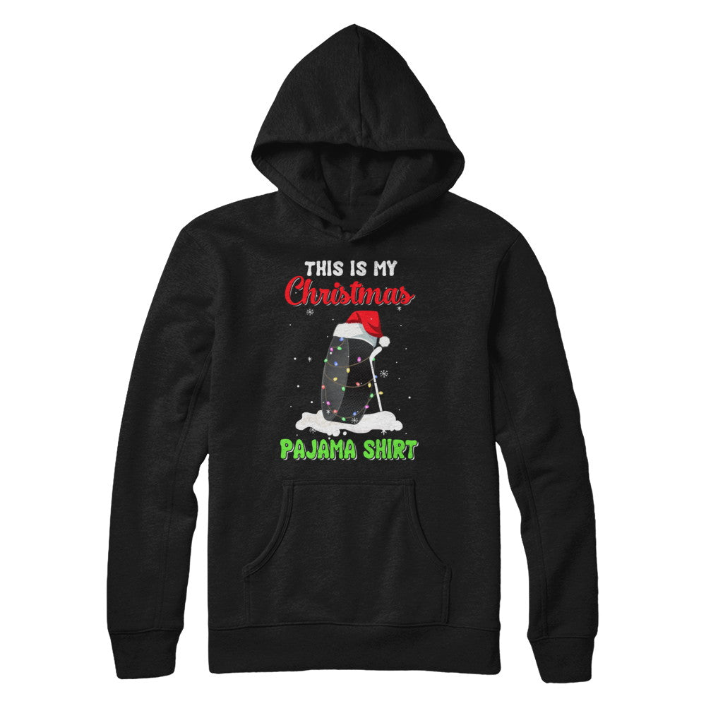 This Is My Christmas Pajama Xmas Hockey Santa T-Shirt & Sweatshirt | Teecentury.com