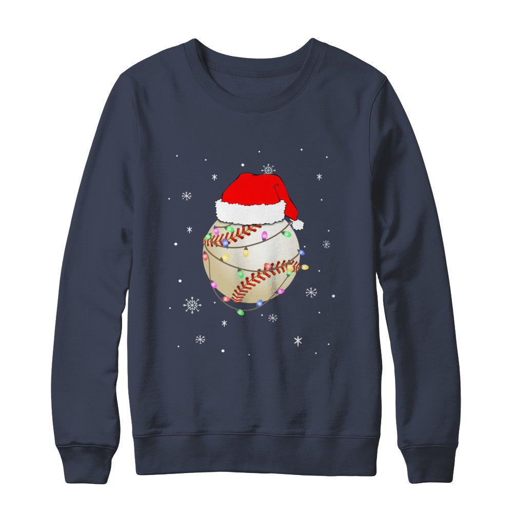 Santa Hat Baseball Christmas Gifts T-Shirt & Sweatshirt | Teecentury.com