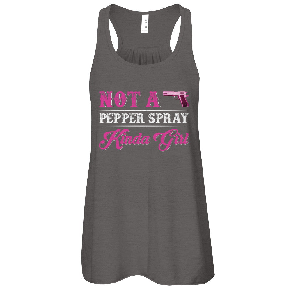 Not A Pepper Spray Kinda Girl Gun Girl T-Shirt & Tank Top | Teecentury.com