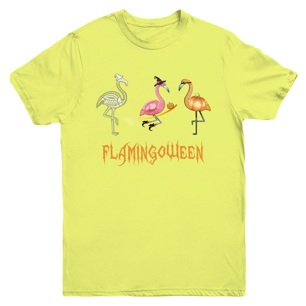 Funny Flamingo Halloween Flamingoween Youth Youth Shirt | Teecentury.com