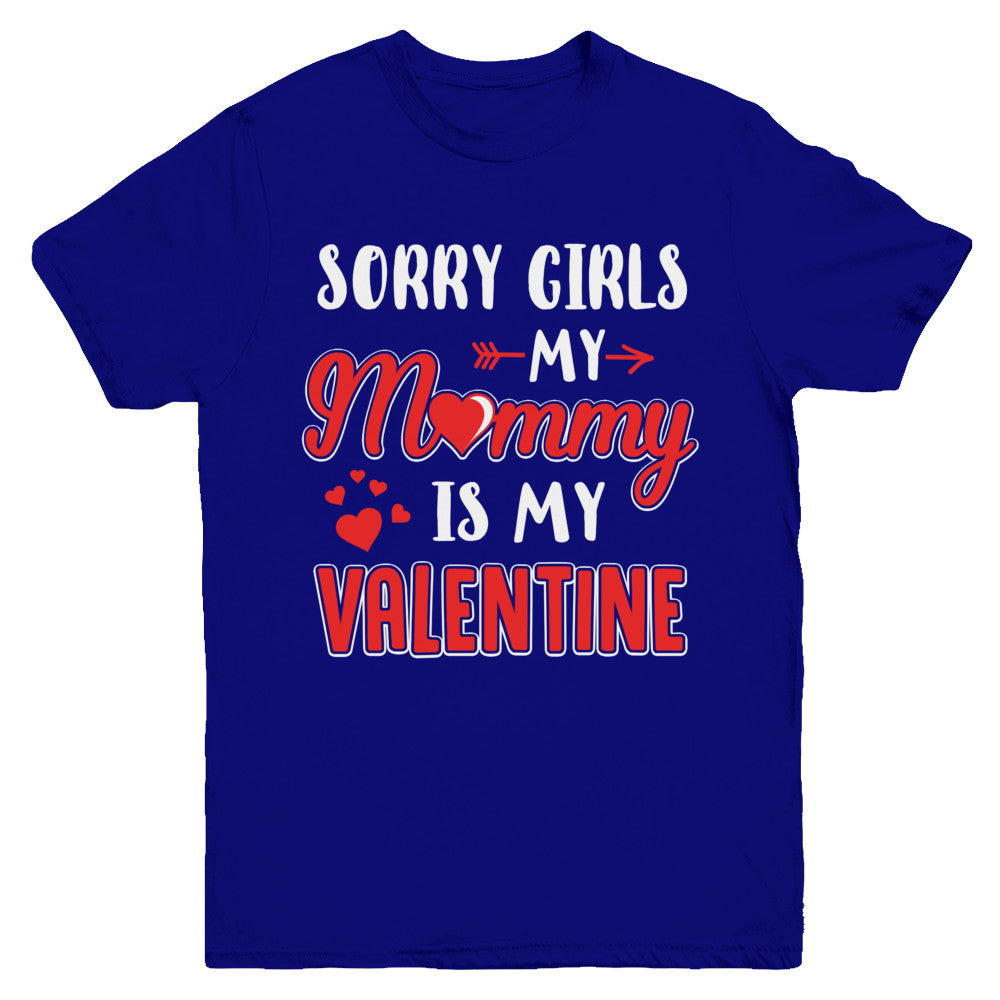 Funny Valentines Day Toddler Boy Mommy Is My Valentine Youth Youth Shirt | Teecentury.com