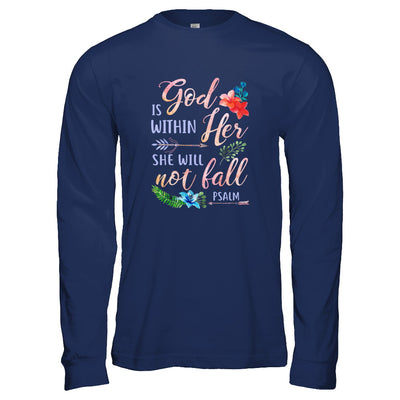 God Is Within Her She Will Not Fail Christian T-Shirt & Tank Top | Teecentury.com