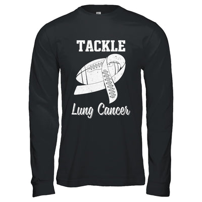 Football Survivor Tackle Clear Lung Cancer Awareness T-Shirt & Hoodie | Teecentury.com