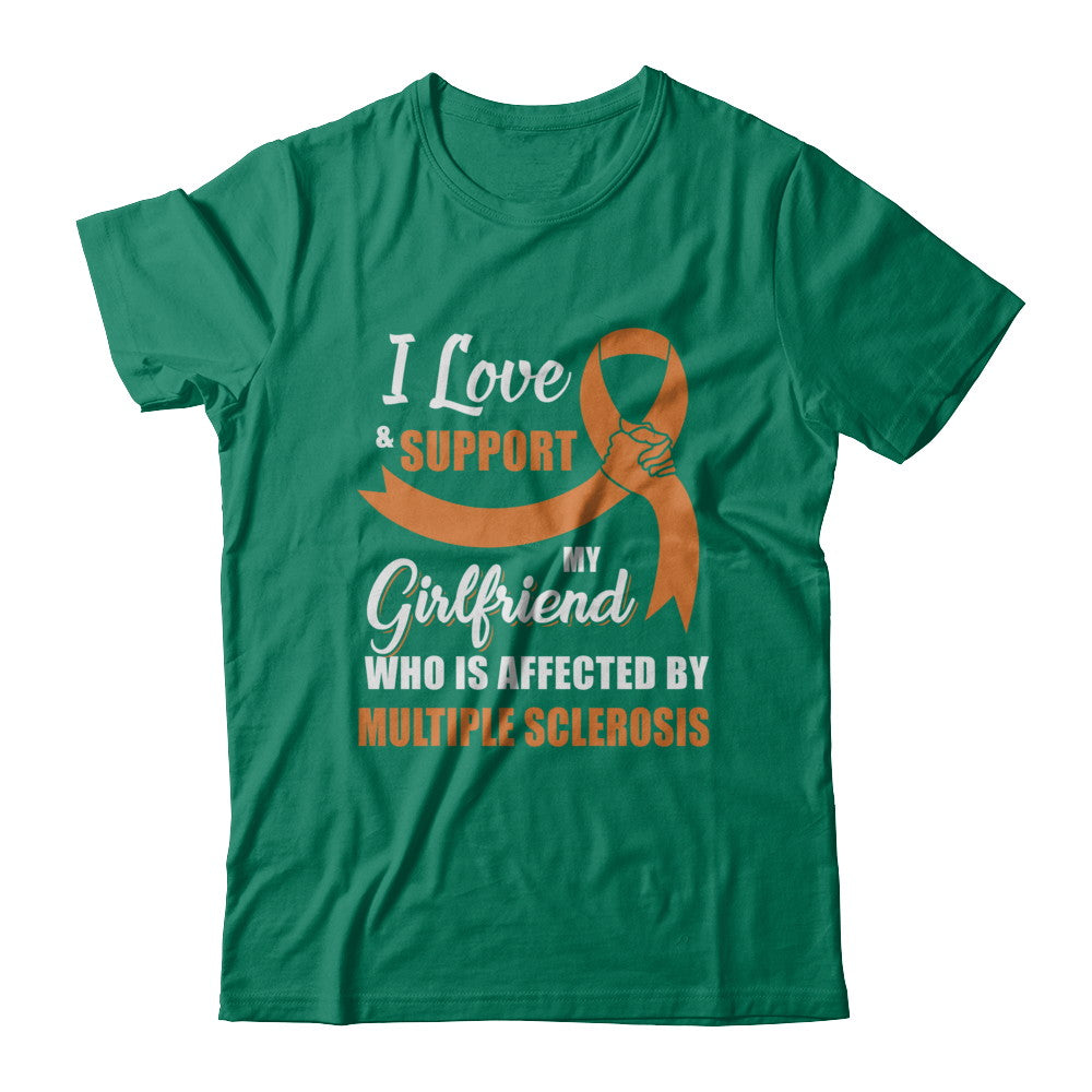 Multiple Sclerosis Awareness Support Orange Girlfriend Boyfriend T-Shirt & Hoodie | Teecentury.com