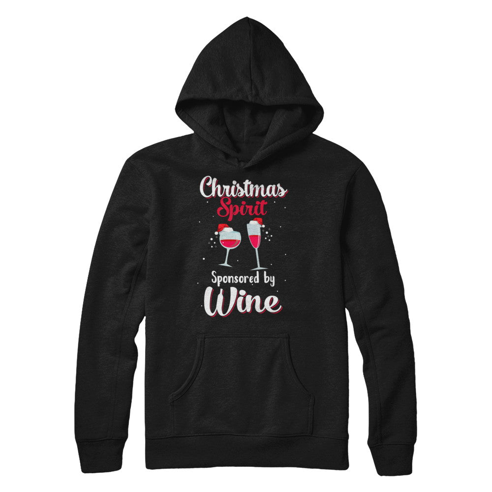 Holiday Party Christmas Spirit Sponsored By Wine T-Shirt & Sweatshirt | Teecentury.com