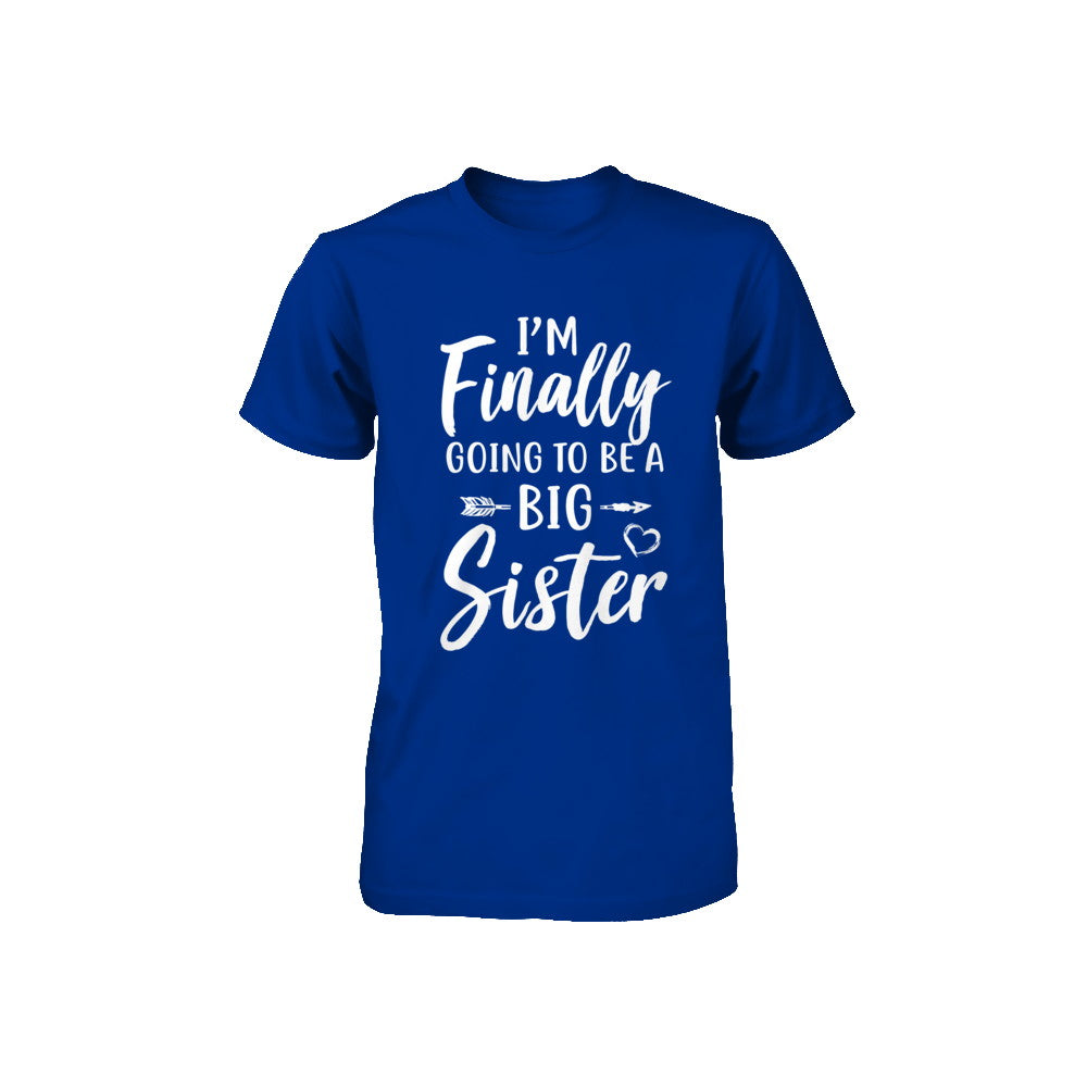 Cute I Am Finally Going To Be A Big Sister Youth Youth Shirt | Teecentury.com