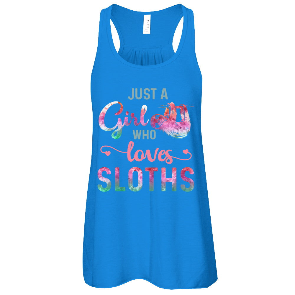 Just A Girl Who Loves Sloths Sloth Lover T-Shirt & Tank Top | Teecentury.com