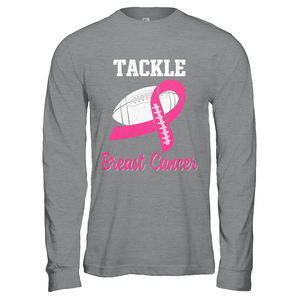 Football Survivor Tackle Pink Breast Cancer Awareness T-Shirt & Hoodie | Teecentury.com