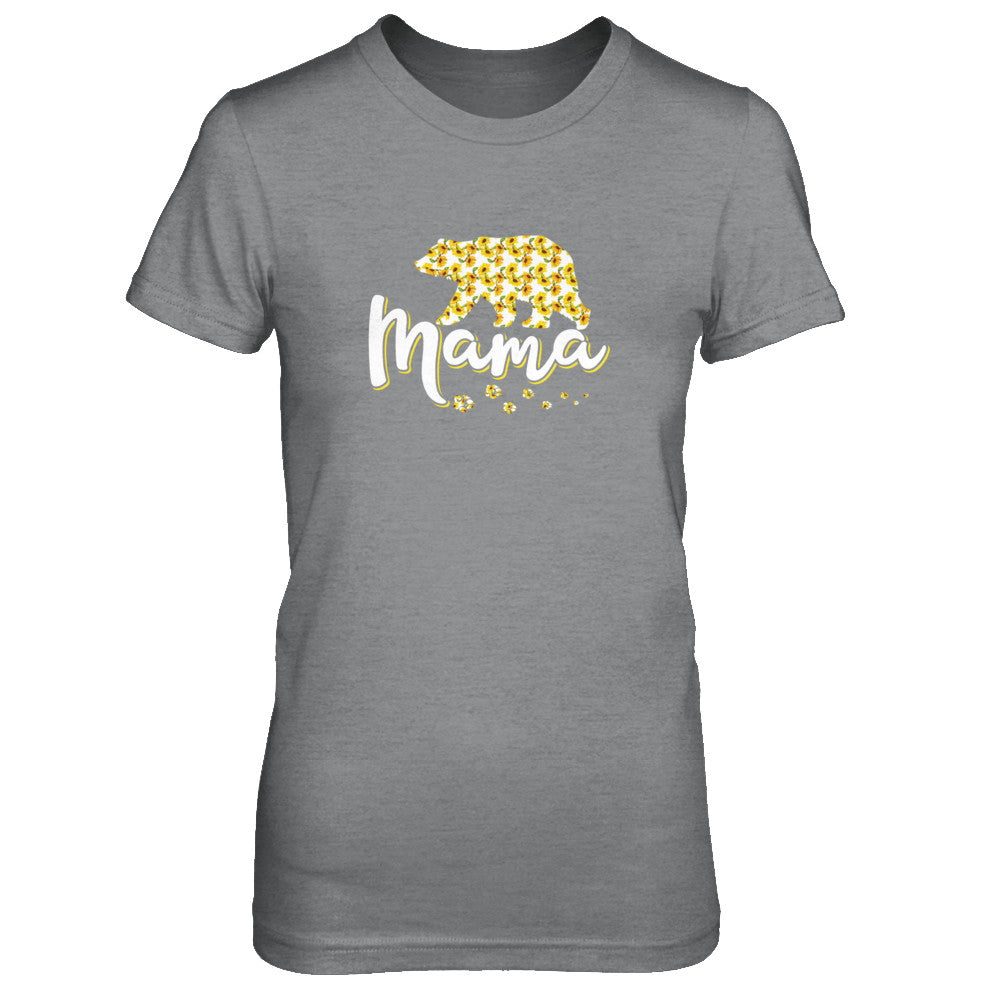 Sunflower Bear Mothers Day Gift Flowers Mama Floral T-Shirt & Tank Top | Teecentury.com