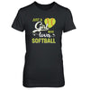 Just A Girl Who Loves Softball T-Shirt & Tank Top | Teecentury.com