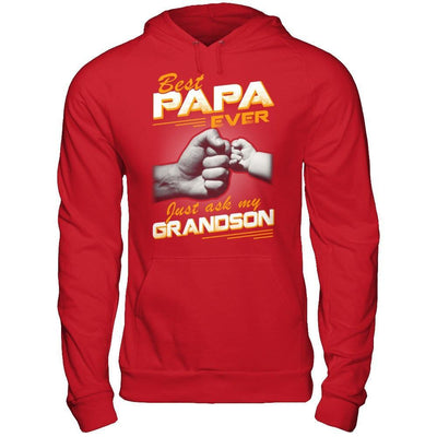Best Papa Ever Just Ask My Grandson T-Shirt & Hoodie | Teecentury.com