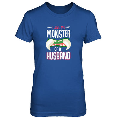 Monster Of A Husband Funny Couples Halloween T-Shirt & Tank Top | Teecentury.com