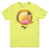 Funny Halloween Flamingo Witch Broom Scary Youth Youth Shirt | Teecentury.com