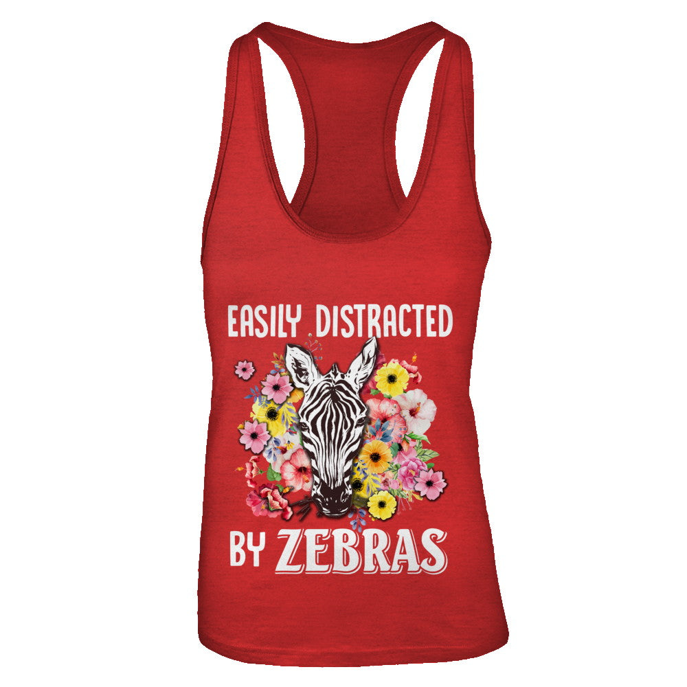 Easily Distracted By Zebras T-Shirt & Tank Top | Teecentury.com