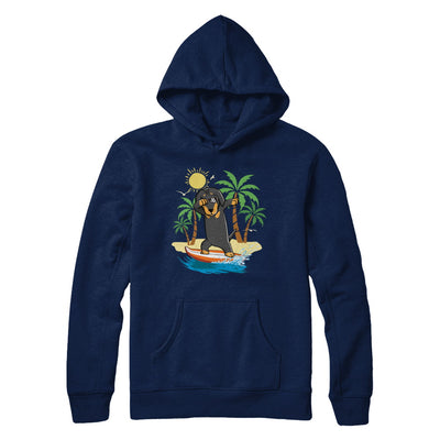 Summer Vacation Dabbing Dachshund Surfing Surfboard Gift T-Shirt & Hoodie | Teecentury.com