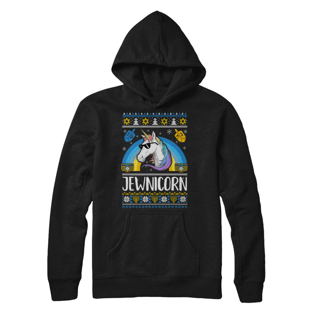 Jewnicorn Funny Jewish Unicorn Hanukkah Chanukah Sweater T-Shirt & Sweatshirt | Teecentury.com