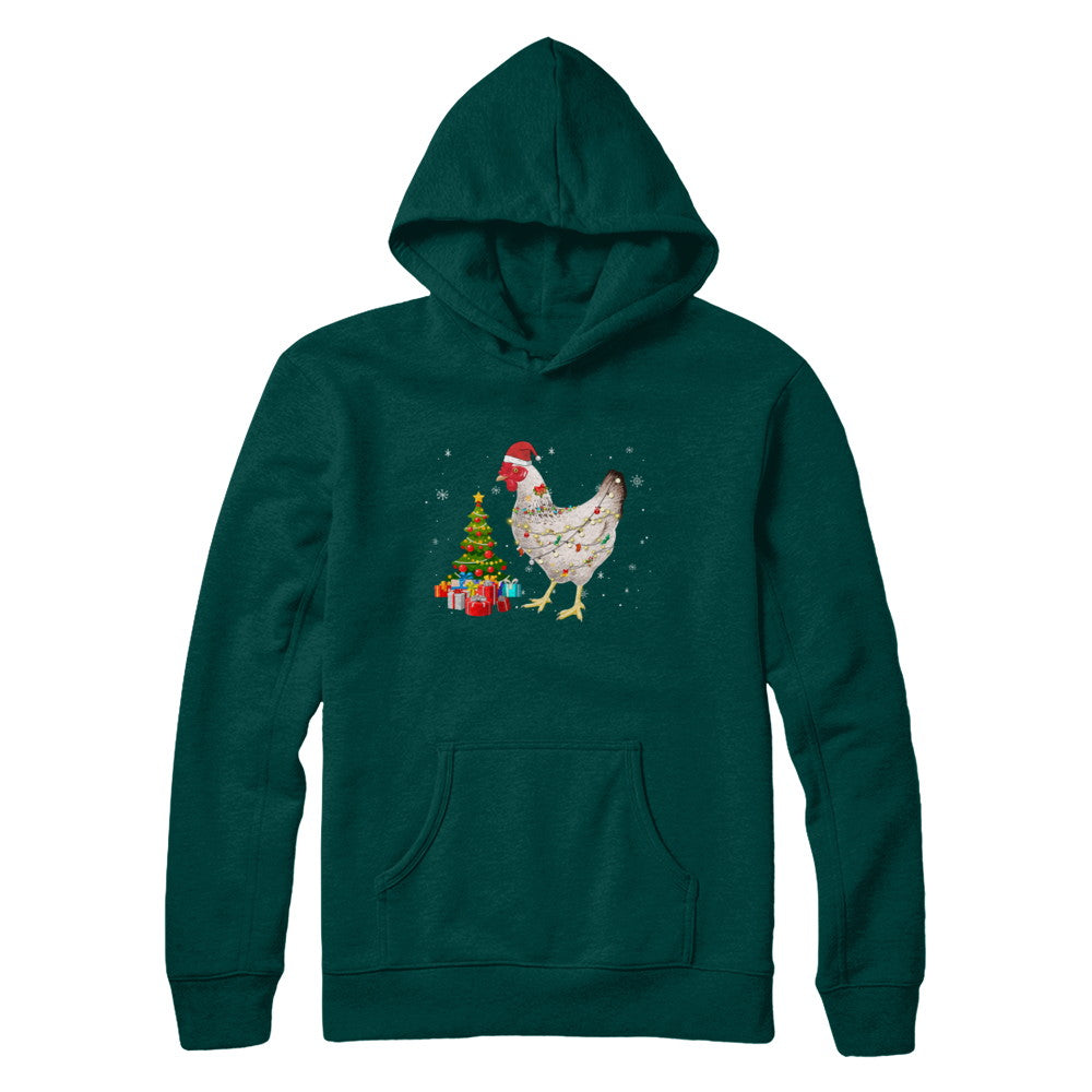 Vintage Chicken Merry Christmas Light Led T-Shirt & Hoodie | Teecentury.com