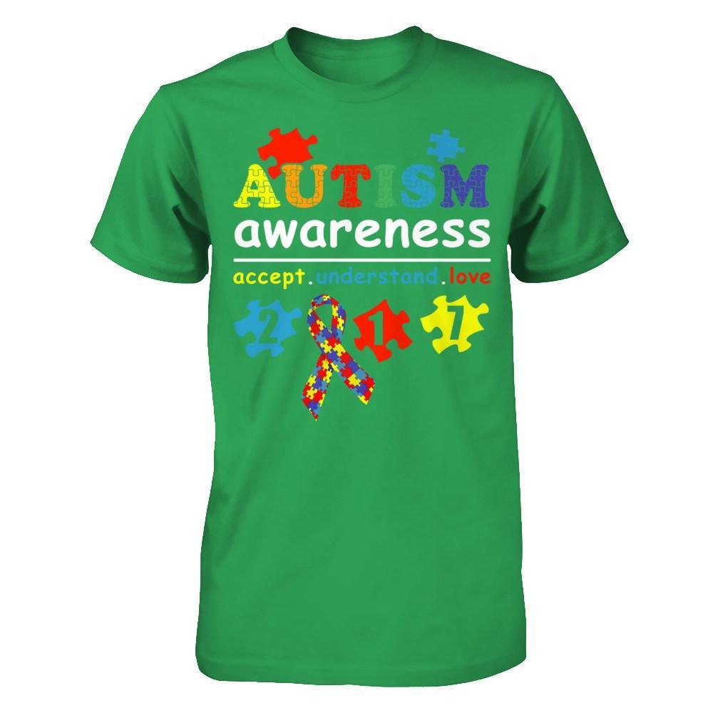 Autism Awareness 2017 Accept Understand Love T-Shirt & Hoodie | Teecentury.com