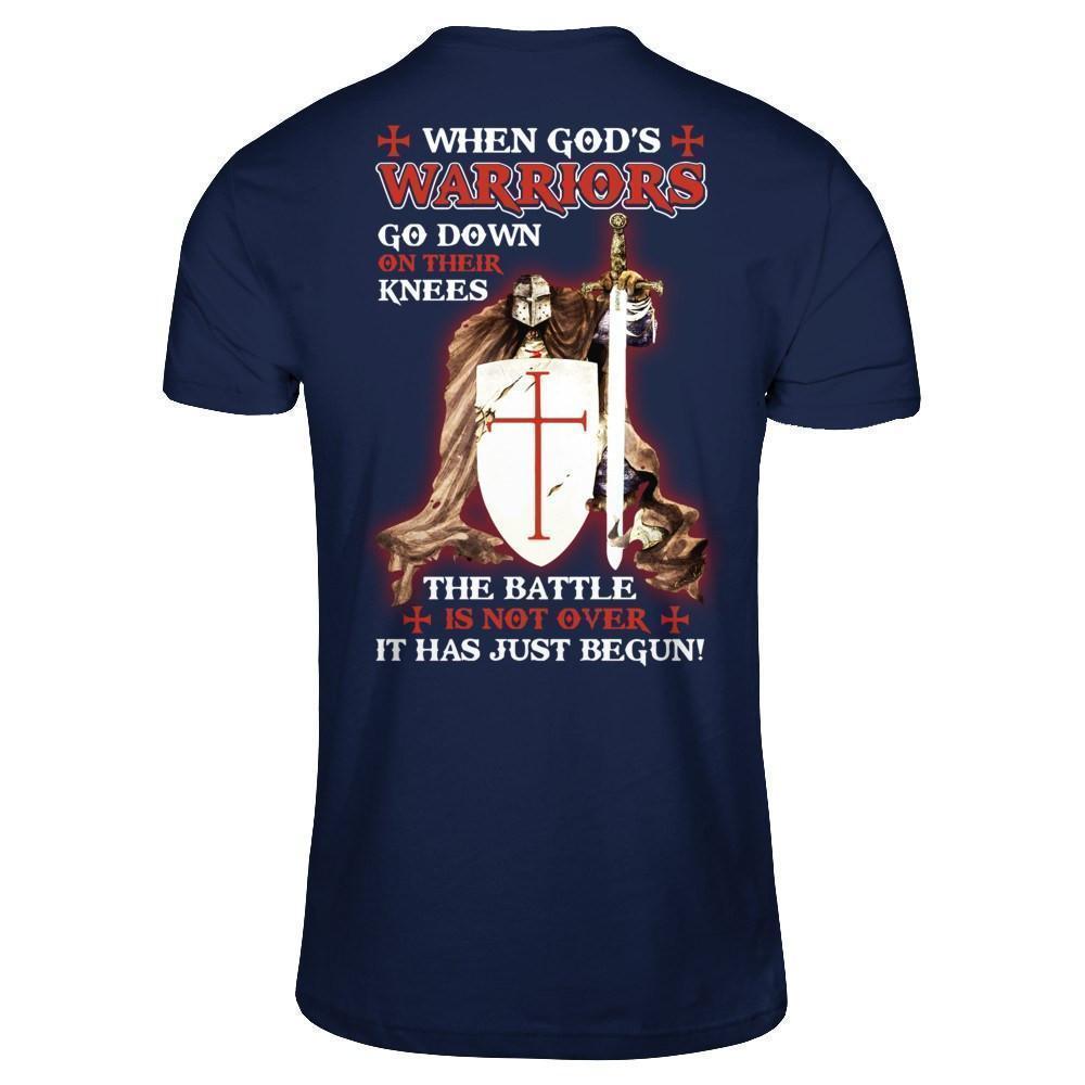 Knight Templar When God's Warriors Go Down On Their Knees T-Shirt & Hoodie | Teecentury.com